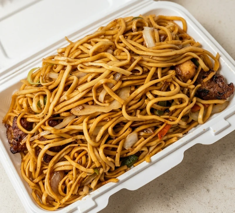Vegetarian dishes at Asian Hakka Chinese & Indian Restaurant on Queen Street West, Brampton